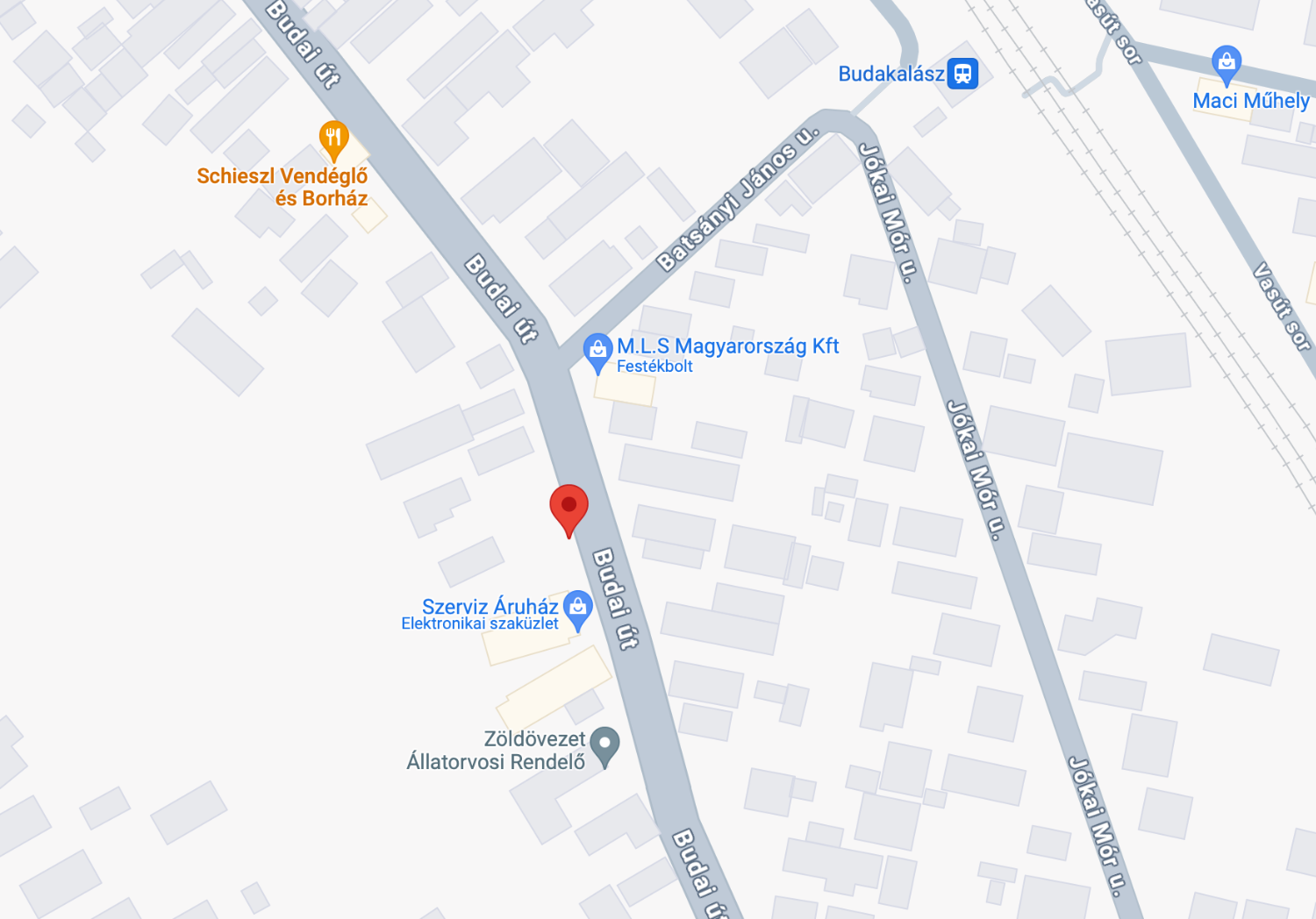 Telephely térképen